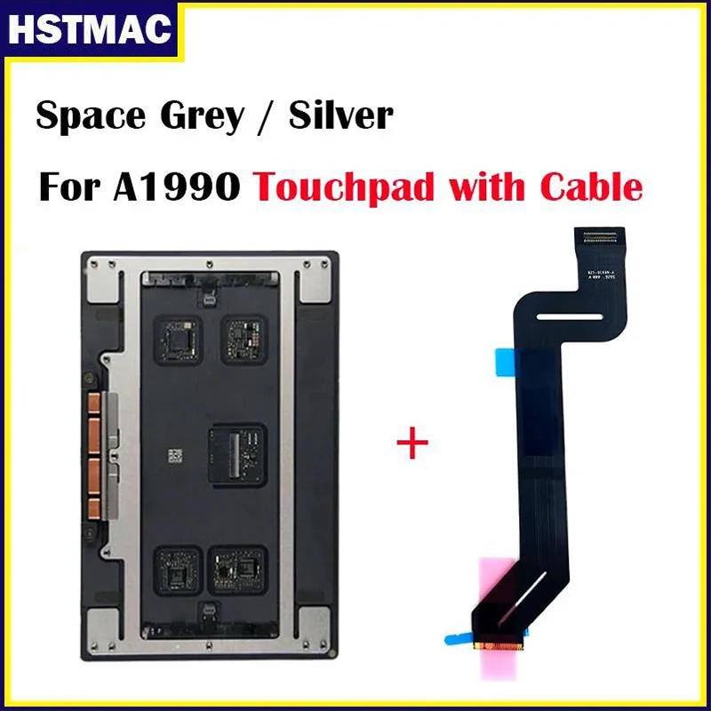 Trackpad Per Laptop A1990 Track Pad Con Cavo 2018 2019 Per Macbook Pro 15 "A1990 Touchpad Touch Pad Muslimspace Grey Silver