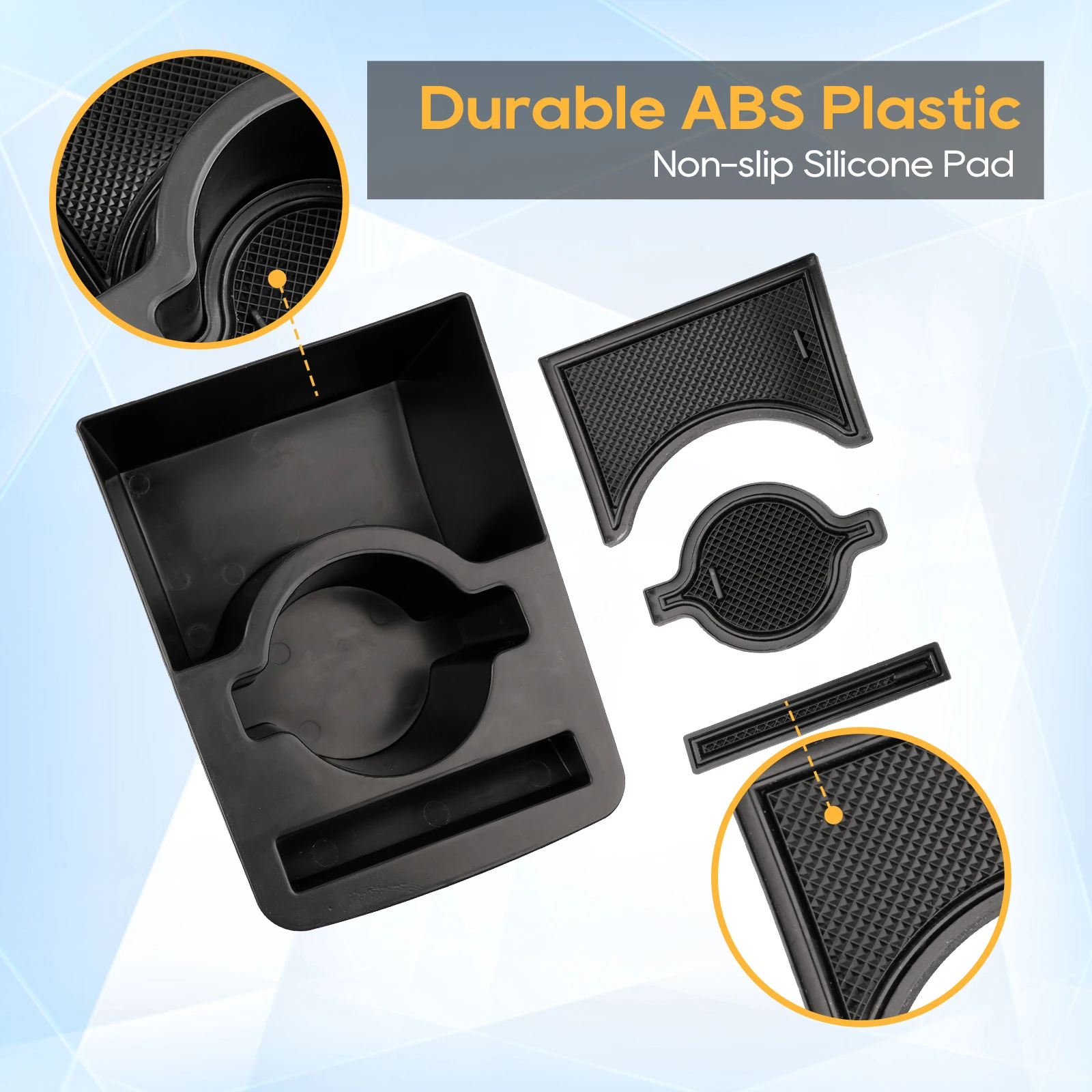 Caja De Apoyabrazos Para Dacia Spring EV 2021-2023 - Organizador Consola Central, Color Azul, Material ABS Antideslizante