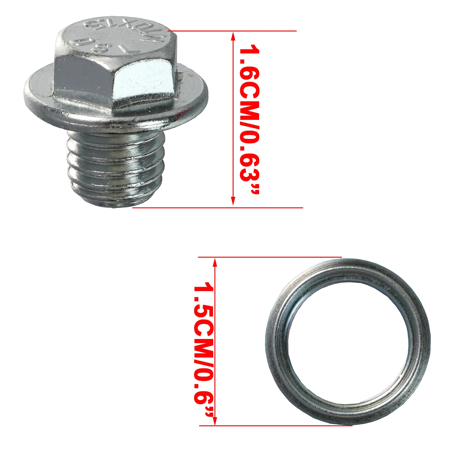 For Toyota Corolla Chaser Celica Fortuner Lexus LX GS GX 1992-2013 Car Transmission Drain Plug with Gasket 9034110011 3517830010