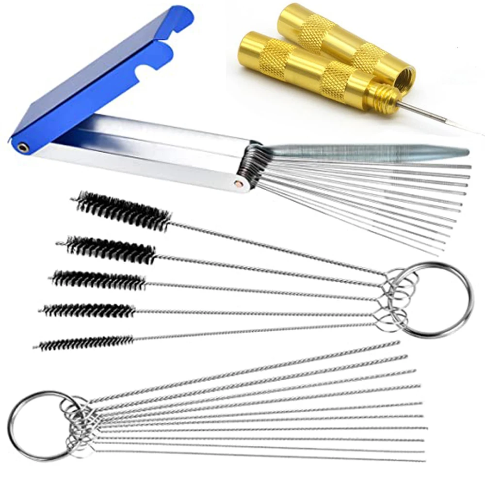 Tattoo Tube Cleaning Brush Set with Allen Wrench, pack of 6 brushe