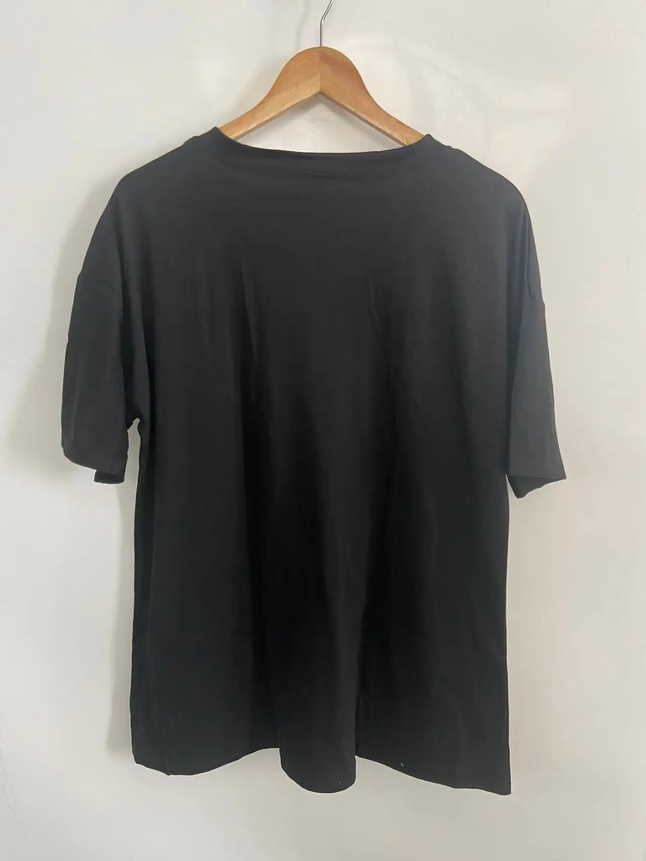 Women's Short Sleeve T Shirt - Cotton Broadcloth Polyester Fabric Top, Loose Fit Tee