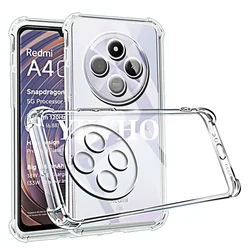 Durable Shockproof Phone Case with Transparent Back Cover for Redmi A4