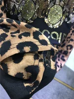 Extra size 300 pounds fat people wear summer women's dress leopard print patchwork bear rhinestone short-sleeved skirt - Image 3