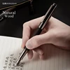 LT Hongdian 1866 wooden Fountain Pen Natural Handmade Pen EF/F Writing Ink Pen For Gift 2