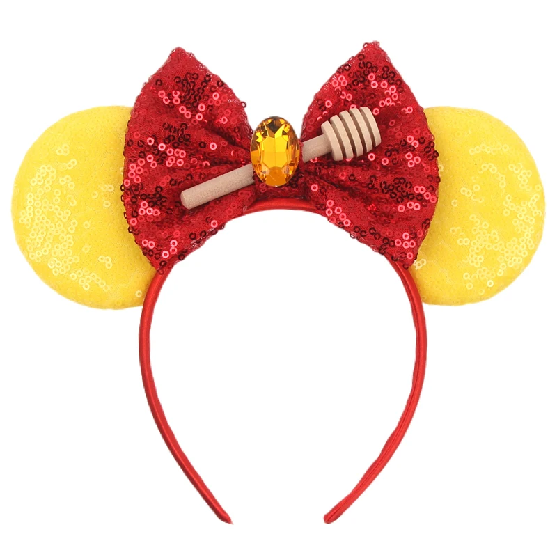 Winnie the Pooh Mausohren-Haarband, Beliebtes Cartoon-Charakter Mickey Maus Haarband, Mädchen Cosplay Party Neue Kinder-Haaraccessoires – Detail 22