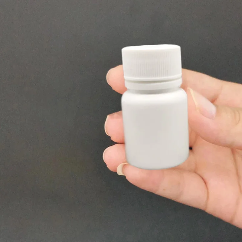 HDPE White Empty Plastic Pill Bottles Capsule Medicine Containers with Caps & Sealer 50pcs 10cc 15cc 20cc 30cc 50cc 60cc 100cc refillable bottle refillable empty bottle refillable cosmetic bottle cosmetic bottle makeup empty bottle