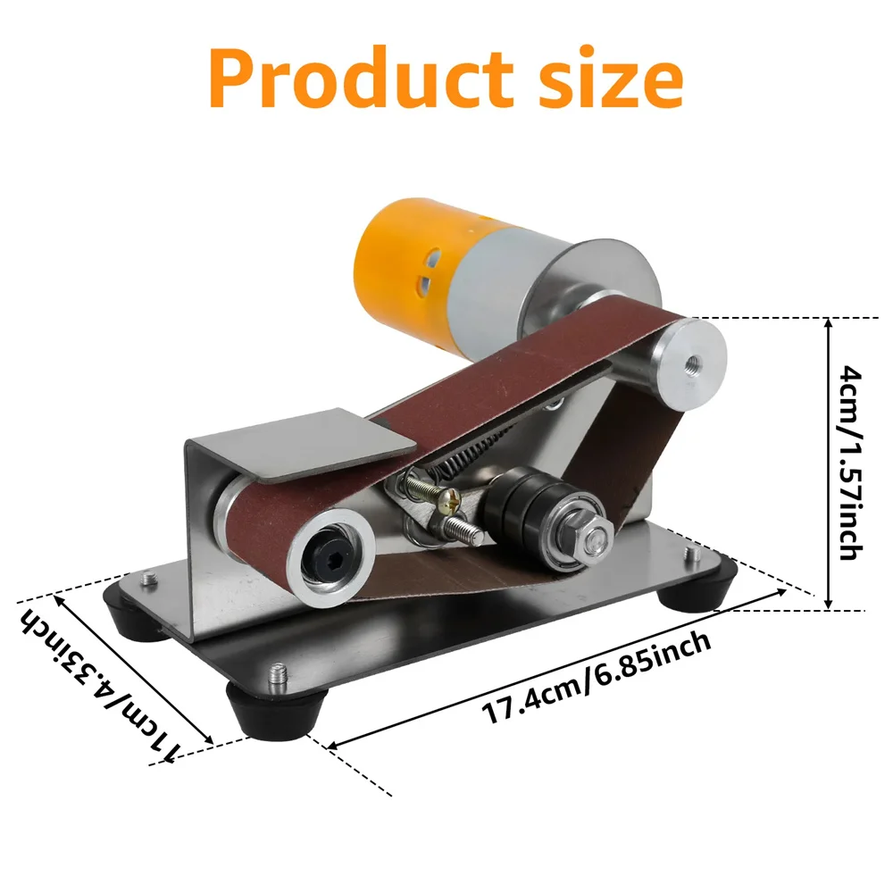 Belt Sander Mini Multifunctional Electric 7 Adjustable Speed 15&deg; Cutter Sharpener EU Plug