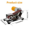 Mini Belt Sander Multifunctional Electric Belt Grinder 7 Adjustable Speed Low Noise 15° Cutter Sharpener Sander Tool EU Plug 6