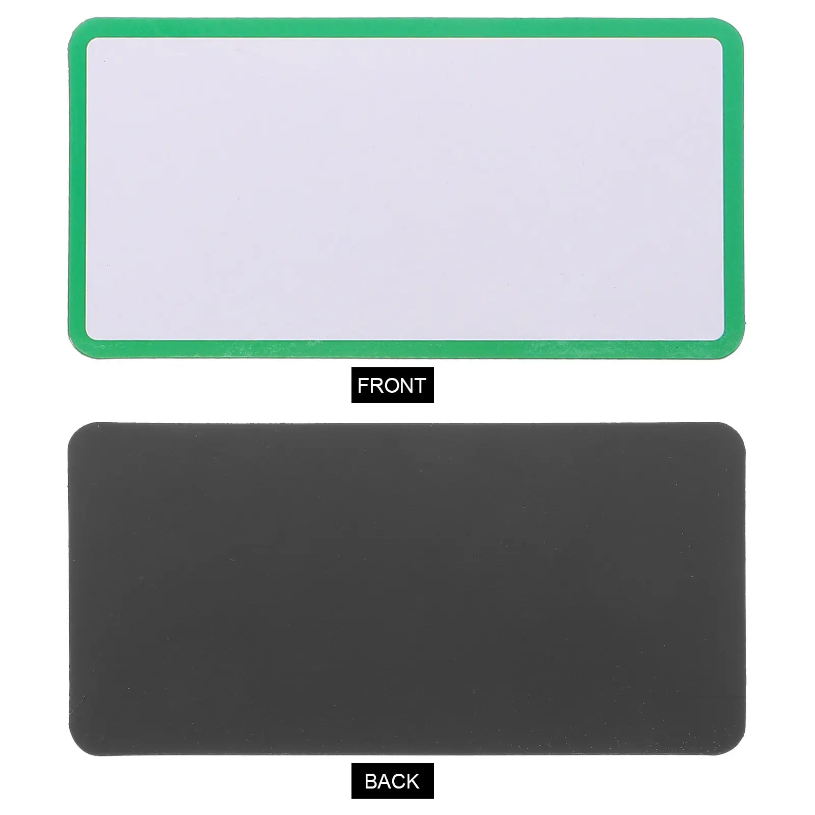 24Pcs 자기 건조 지우기 이름표 재사용 가능한 쓰기 가능 자기 라벨 사무실 교실 화이트 보드 사용을위한 냉장고 태그