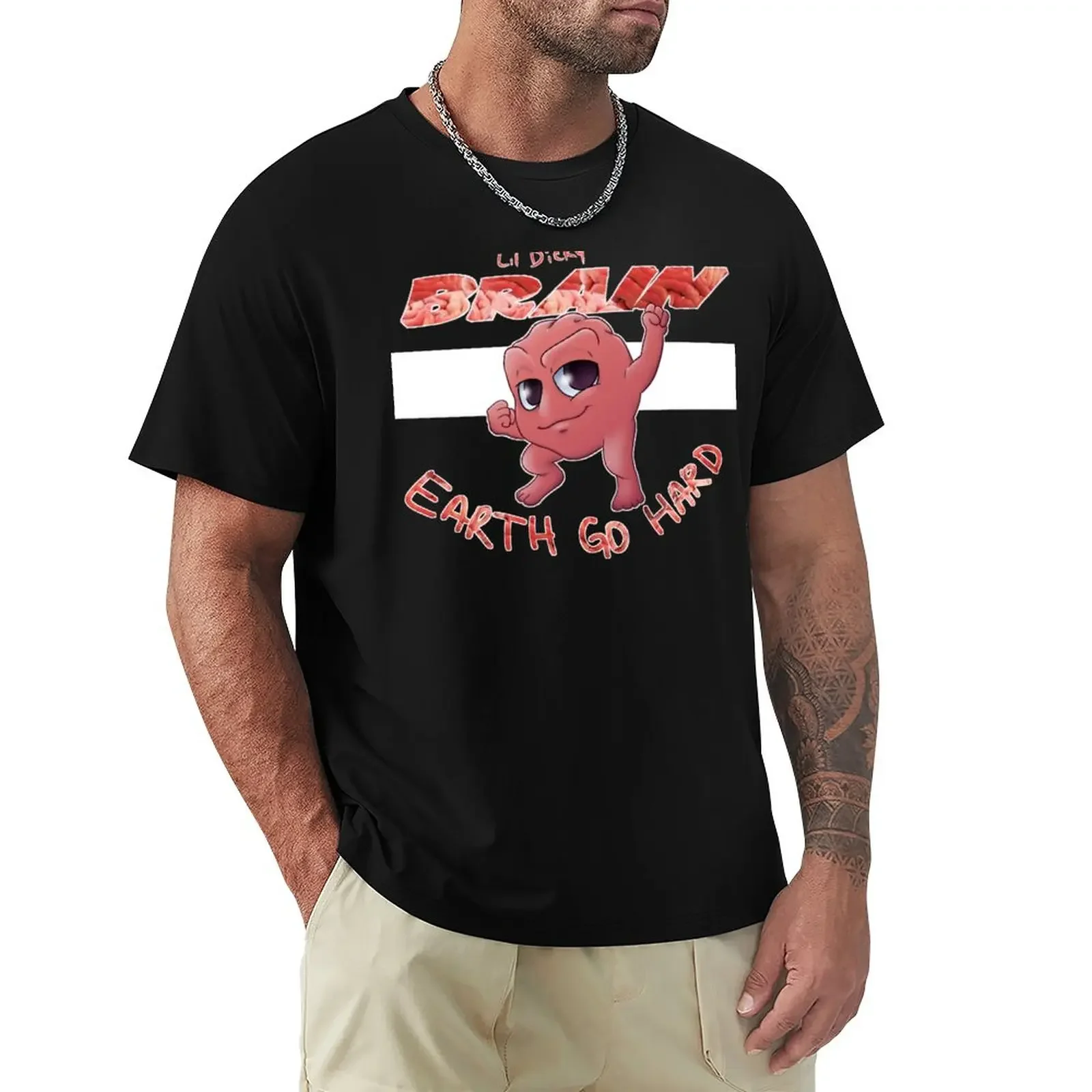 

Brain: Earth Go Hard T-Shirt plus sizes summer tops mens tall t shirts