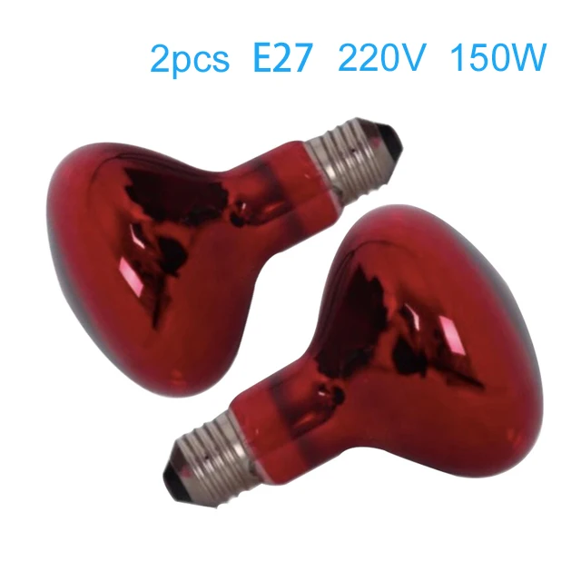Terapia de luz roja infrarroja con base resistente, dispositivo de lámpara  de calor infrarrojo con bombilla de 150 W, juego de lámpara de calor de luz