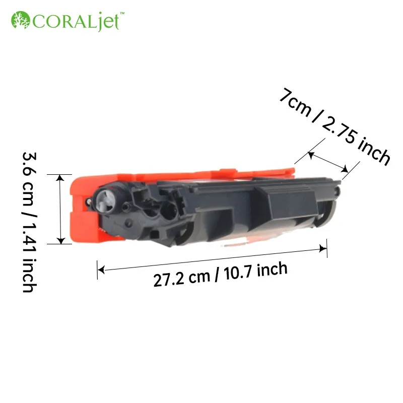 Coraljet Toner TN247 TN-243CMYK Compatible for Brother TN243 DCP-L3550CDW DCP-L3510CDW HL-L3210CW HL-L3230CDW MFC-L3750CDW