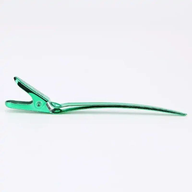 12pcs Hair Care Clips Stainless Steel Hairdressing Sectioning Clips Clamps for Hairdressing Barber Hair Cut Use Styling Tools