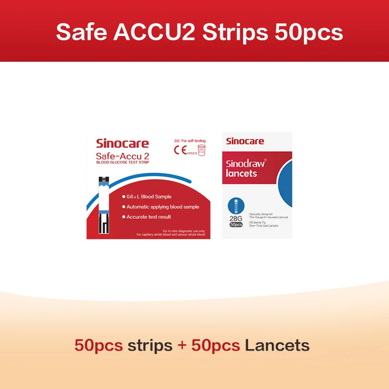Advanced Blood Glucose Monitoring Kit with 50 Test Strips