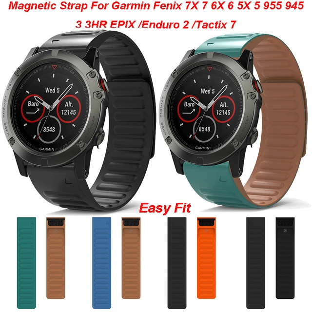 Bracelet Silicone QuickFit pour Montre Garmin Fenix 5X