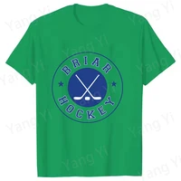 T-shirt imprimé Off Campus, mode d'été décontractée, manches courtes, col rond, t-shirts pour femmes/hommes, motif Briar Hockey, t-shirt neutre 6