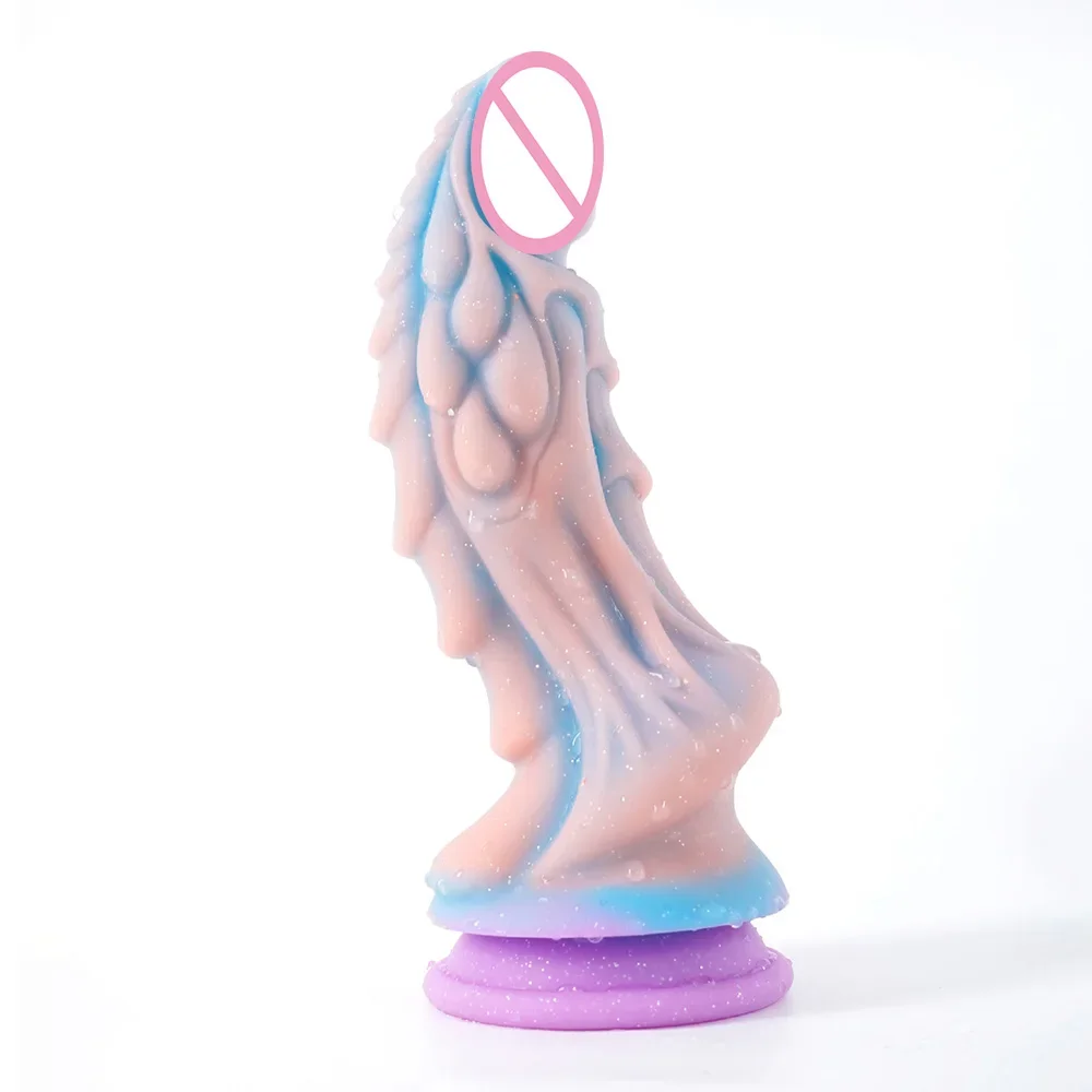 Luminous Monster Dildos for Women Adult Sex Toys Realistic Dildo with Suction Cup Gode Huge Silicone Fake Penis For Anal Toys