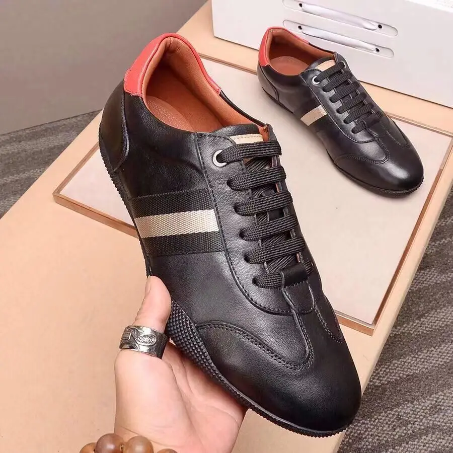 

Men's sneakers Genuine Leather lace-up flat round toe vulcanized shoes white comfortable casual soft sports shoes designer