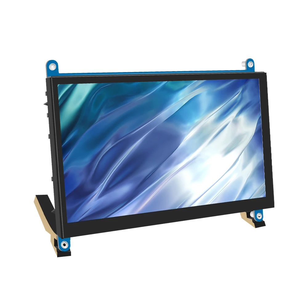 

Портативный монитор Full HD с ЖК-дисплеем (H), IPS 1024x600 HDMI-совместим с монитором для ноутбуков Raspberry Pi 5 3B + 3B