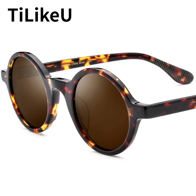 

2024 New Vintage Acetate Polarised Sunglasses Men Women Round Fashion Luxury Designer Outdoor Uv400 Retro Sun Glasses Eyewear