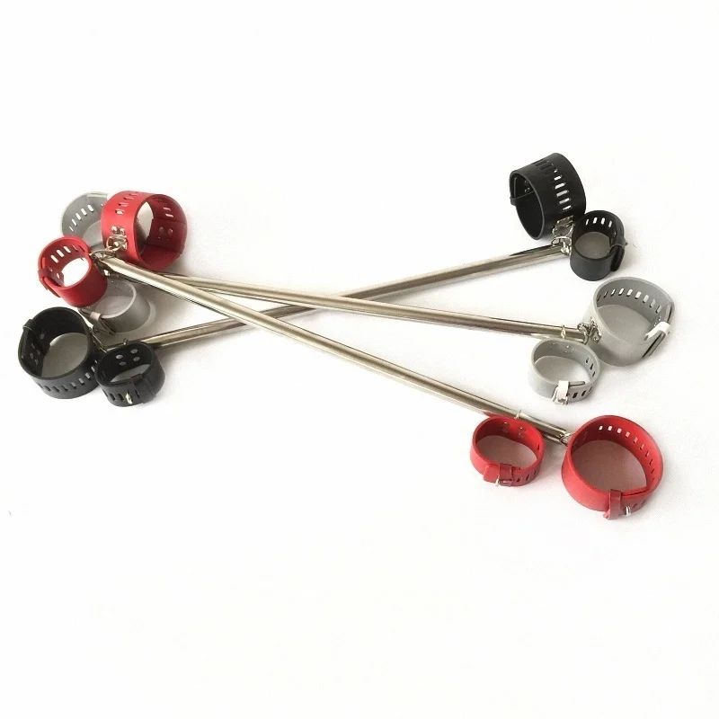 Sex Toys Sex Handcuffs Metal Steel Spreader Bar BDSM Bondage Sexy PU Leather Wrist Handcuffs Ankle Cuffs With Lock Restraint Slave Cosplay Erotic Game