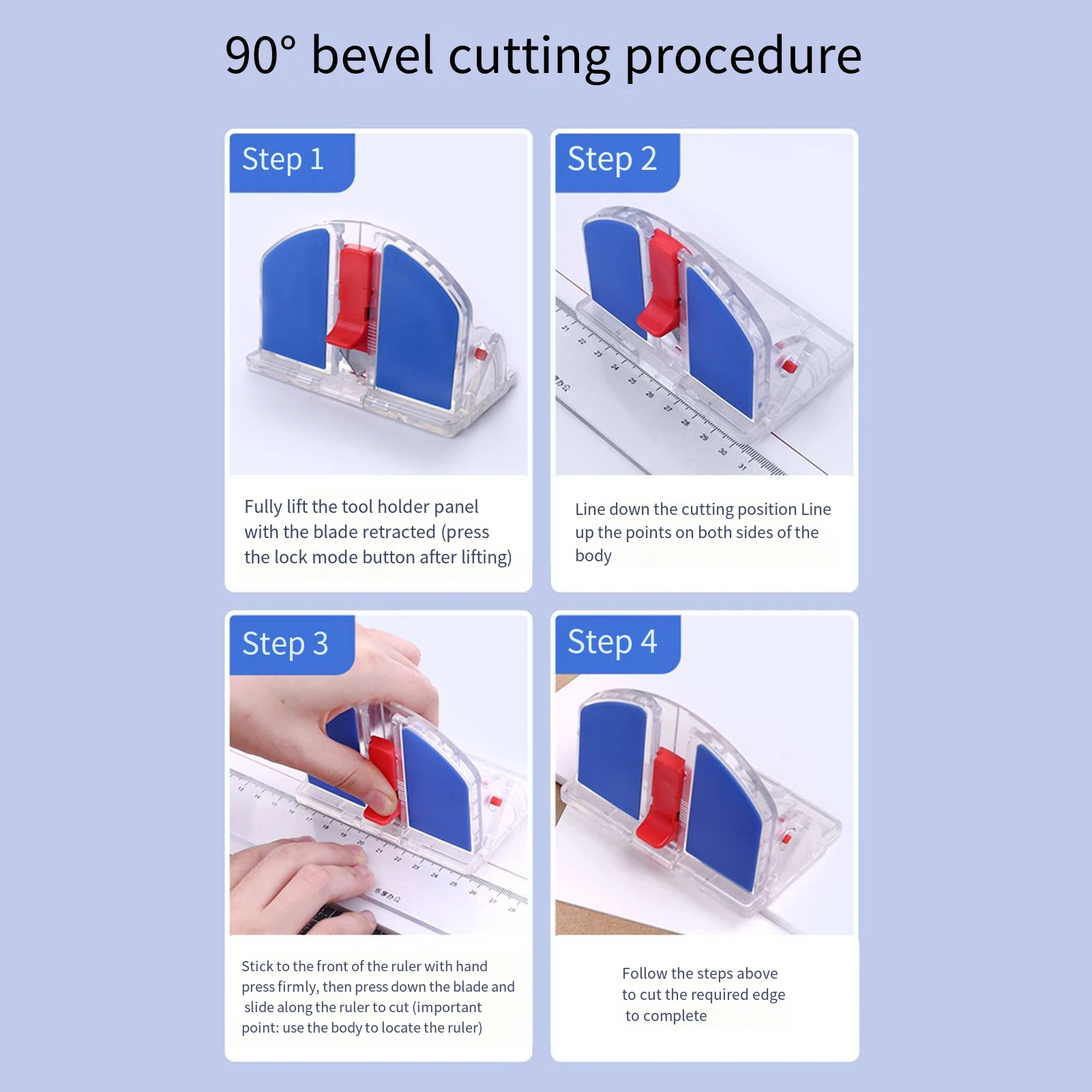 【New】KW-triO Paper Cutter Desktop Paper Trimmer 45° inclined surface  90° flat surface safety lock Design for Craft  Photos