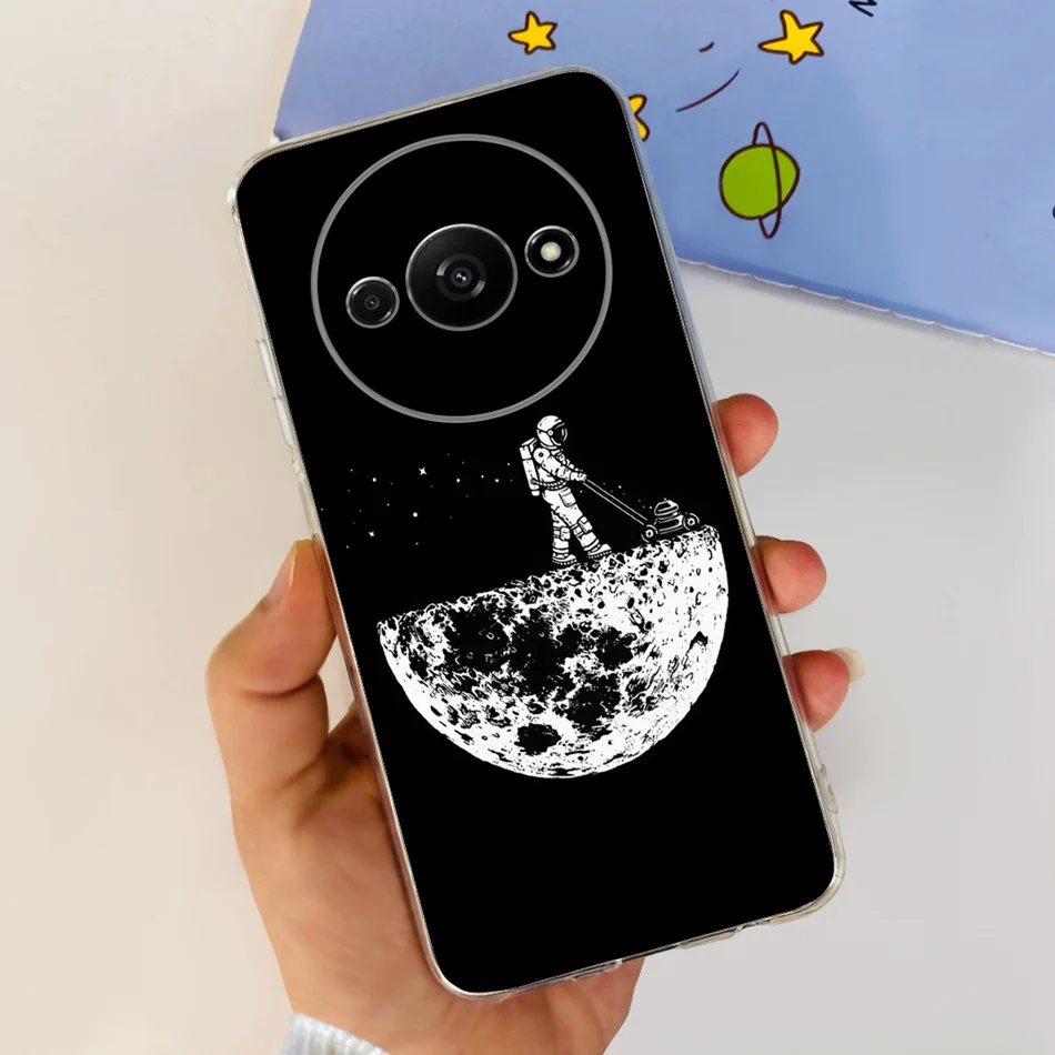 Elegant Printing Soft Silicone Clear TPU Slim Phone Case