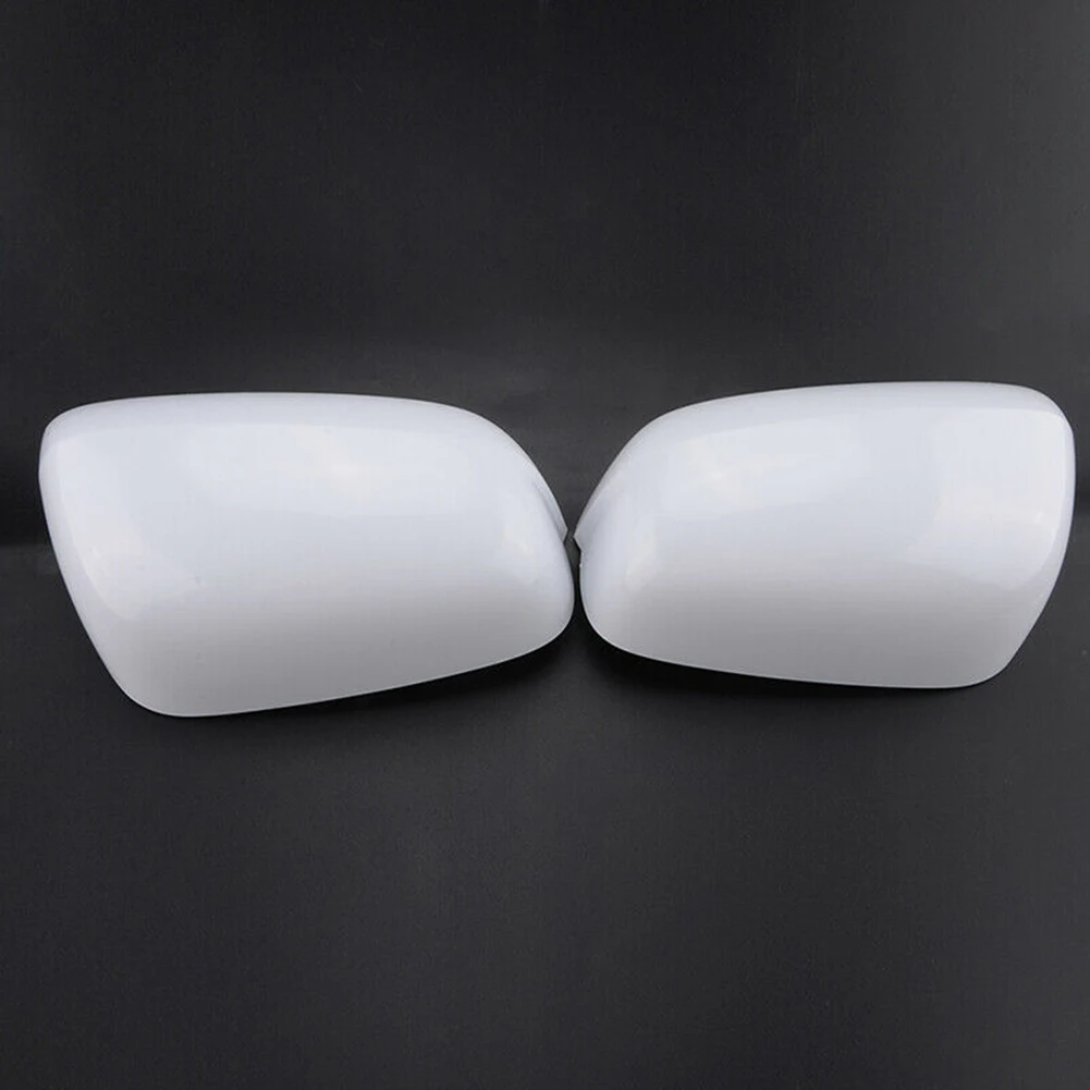 

1 Pair Car Rear View Mirror Cover Shell Housing Trim For Honda Fit / Jazz 2009-2013 White Side Wing Mirror Cover Cap Protector