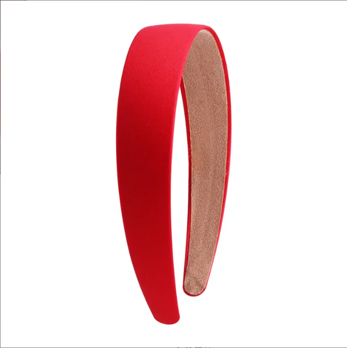 LYroo 10 Fasce Per Capelli Sottili In Raso Morbido: Elastici Tinta Unita Antiscivolo Per Donne E Ragazze (Rosso, Nero, Bianco)