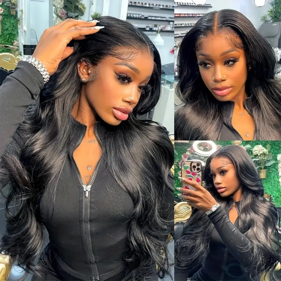 220 Density Body Wave Lace Front Wigs Human Hair Transparent Lace Frontal Wigs For Women 13x6 13x4 Human Hair Wigs