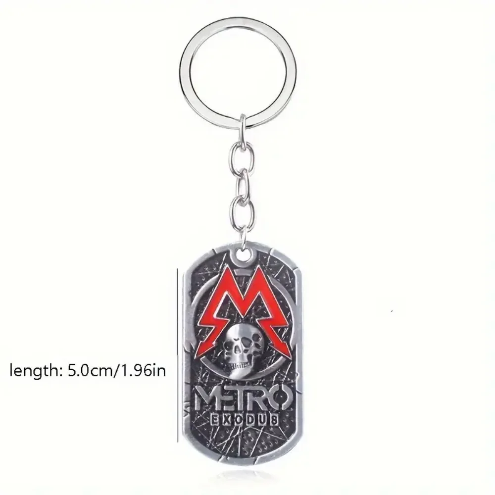 Subway Escape Skeleton Keychain Metal Keychain Cosplay Accessories