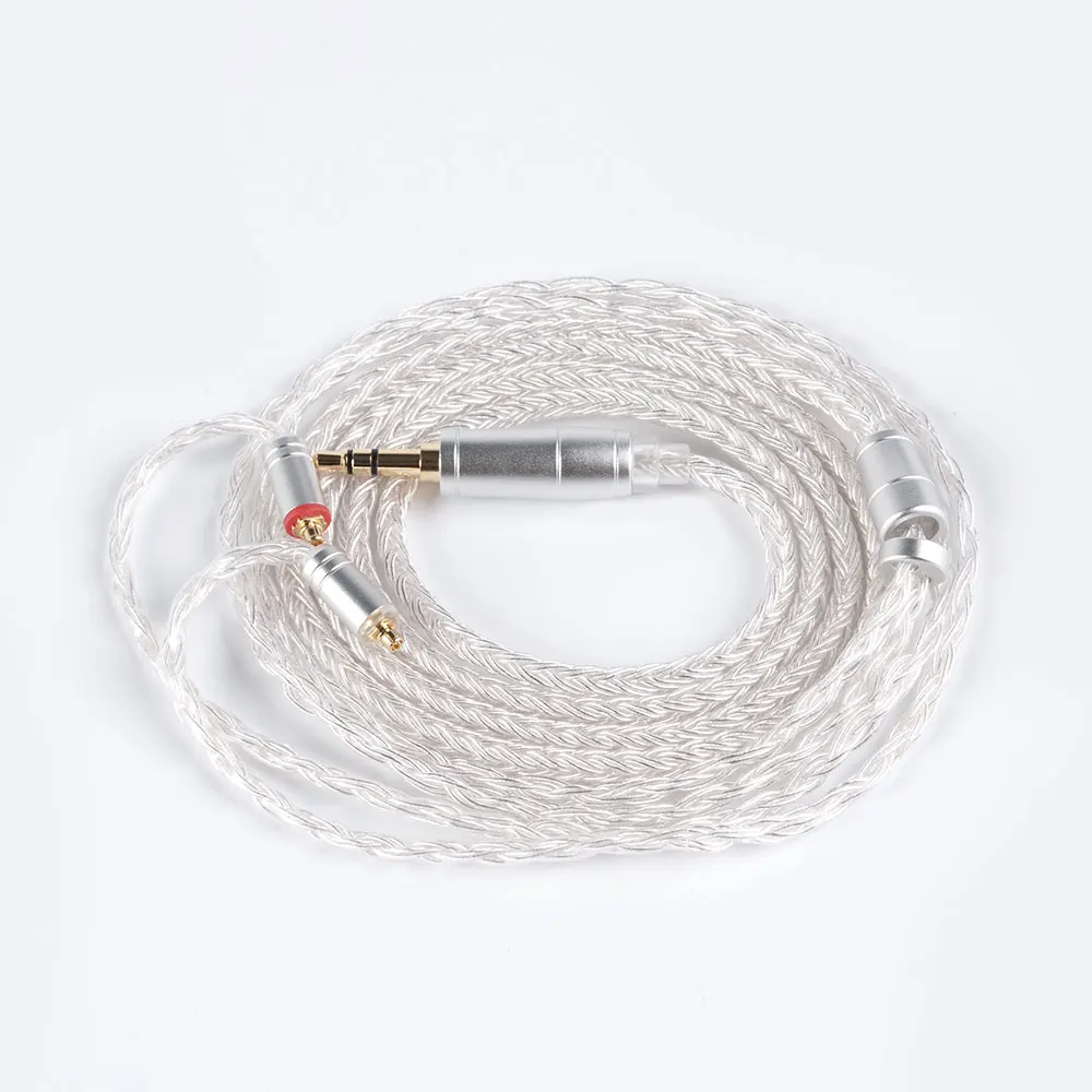 KBear 4842 replacement cable, HIHIHEAR 16 core silver plated detachable headphone cable(2pin3.5, QDC3.5, MMCX3.5)