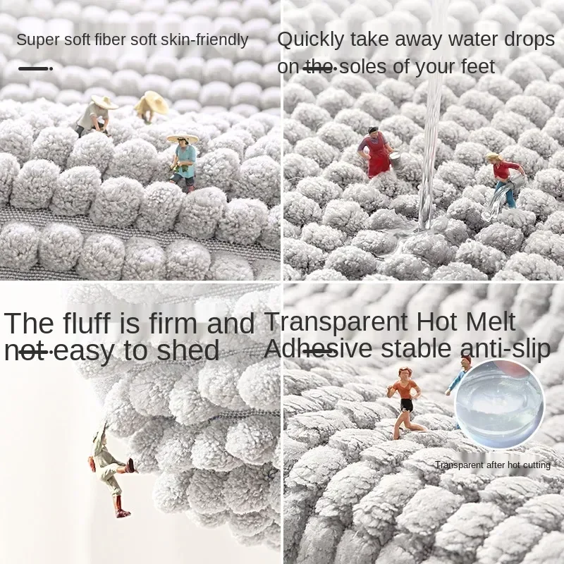 

Room for Chenille Kids Carpet Microfiber De Water Rug Absorb Slip Anti Tapete Floor Banheiro Mat Bath Bathroom Living