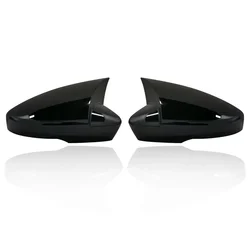 Premium Car Side Rearview Mirror Cover - Durable Auto Part Accessory (Bright black)