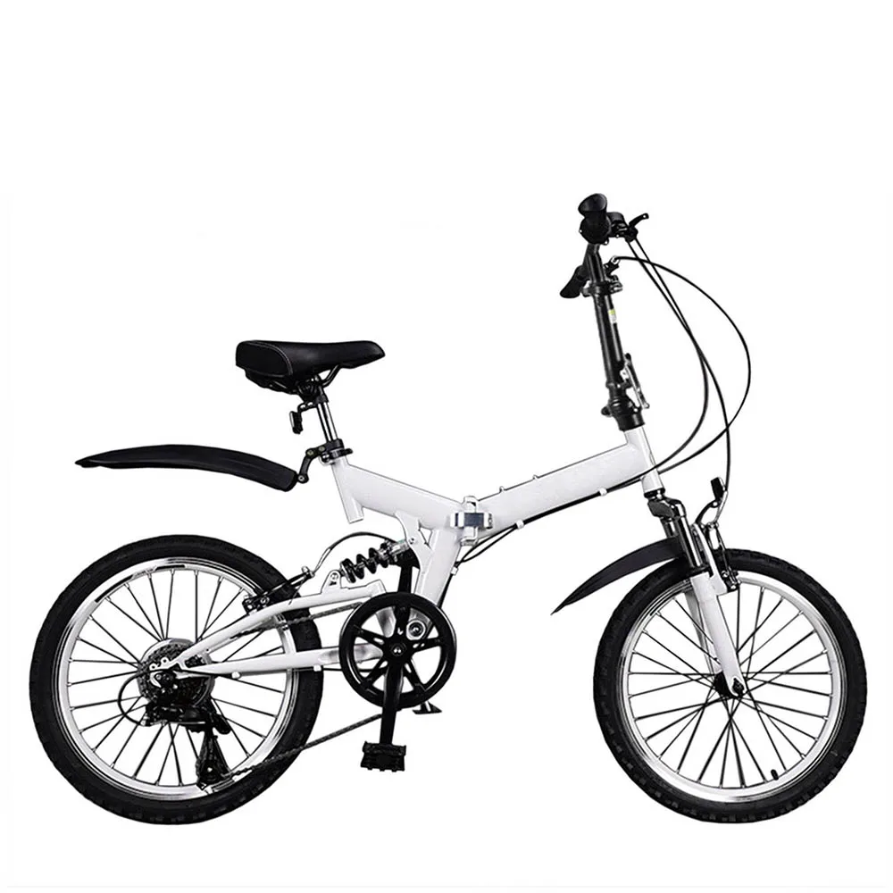 20InchesBicycleAdultBikeDualDiscBrakeHighCarbonSteelFoldable