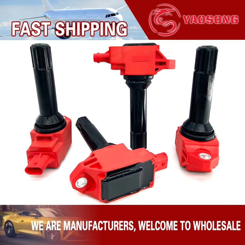 4pcs ignition coil for 22433AA650 SU003-04713 SU003-00417 22433-AA650 SU00304713 SU00300417 TOYOTA SCION 2.0 2.0T 2.5 FA20 FB20