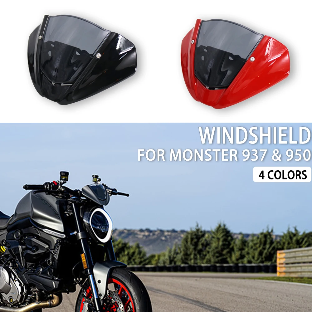 

New For DUCATI MONSTER 937 Motorcycle Accessories Windscreen Screen Windshield Fairing For Ducati Monster 950 2021 2022