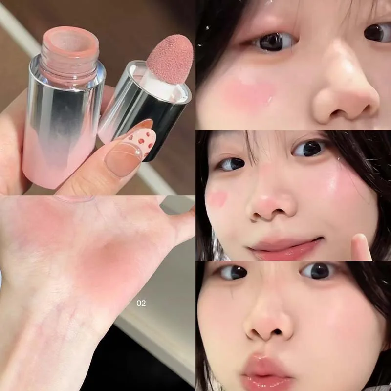 Liquid Powder Blusher Will Not Take Off Makeup For A Long Time Creating Three Dimensional Face And Color Korean Cosmetics Female 3