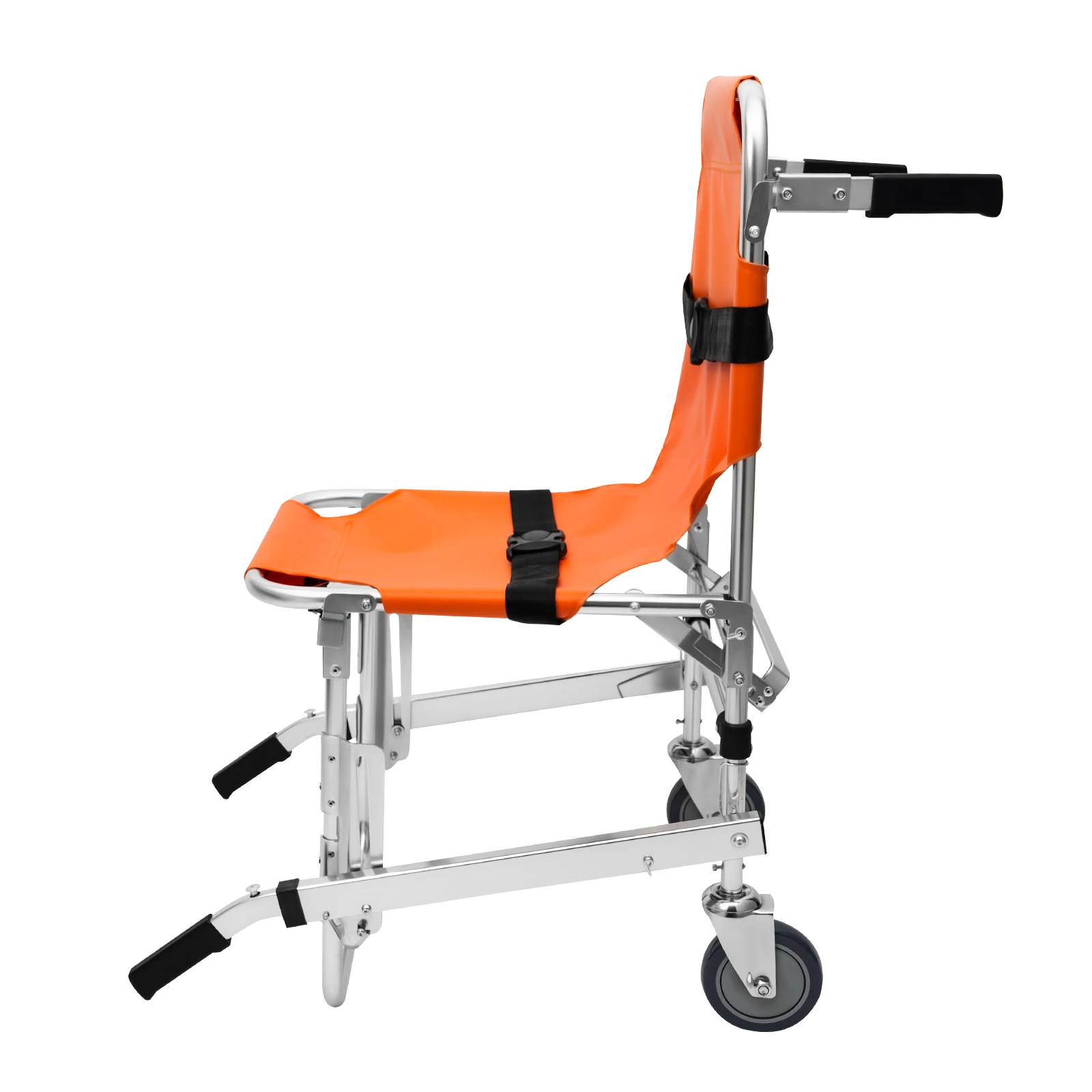 Treppenlift-Transferhilfe, faltbarer Transportrollstuhl mit 2 Rädern für die Patiententransportierung – Detail 6