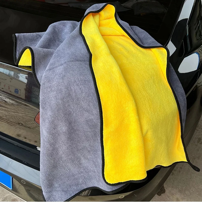 60*130/160cm Auto wasch handtuch Mikro faser Reinigungs tücher mit hoher Wasser aufnahme verdickt weiches Wasch trocknungs tuch Professional – Detail 8
