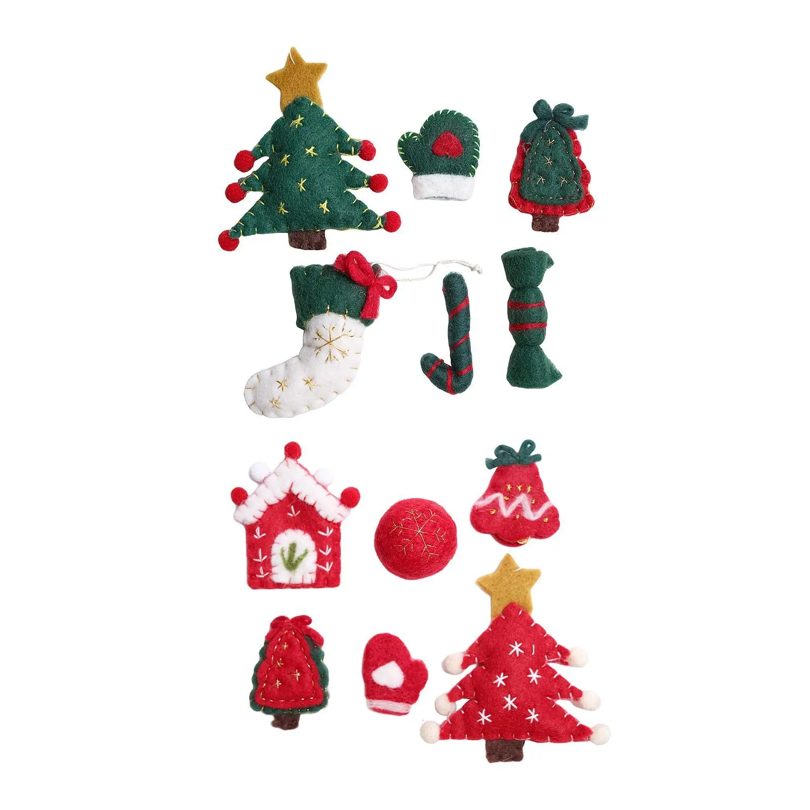 Handmade Felt Christmas Ornaments Christmas Craft Kits for Home Office Sewing Craft Make Your Own Ornament Felt Ornament Kit Handmade Felt Christmas Ornaments Christmas Craft Kits for Home Office Sewing Craft Make Your Own Ornament Felt Ornament Kit