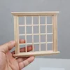 1:12 Dollhouse Mini Window Frame Square Windows Model Furniture Accessories For Doll House Decor Kids Pretend Play Toys 1