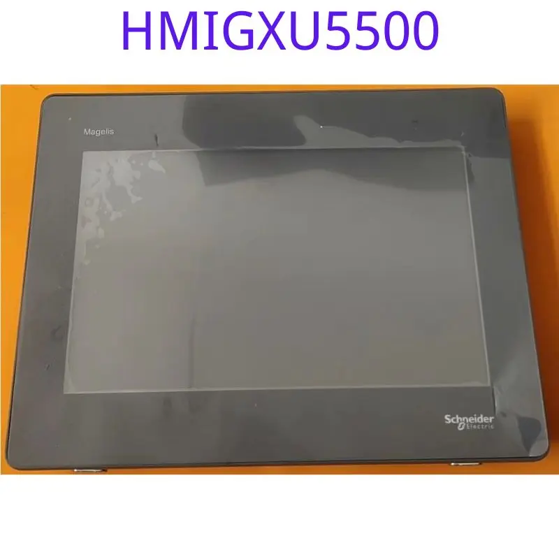 

The second-hand 10 inch touch screen HMIGXU5500 has been tested for good color and function as shown in the picture