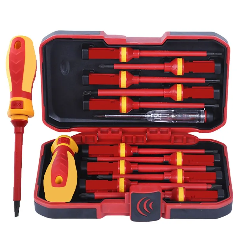 13PCS Insulated Screwdriver Household Circuit Tool Insulated Isolated