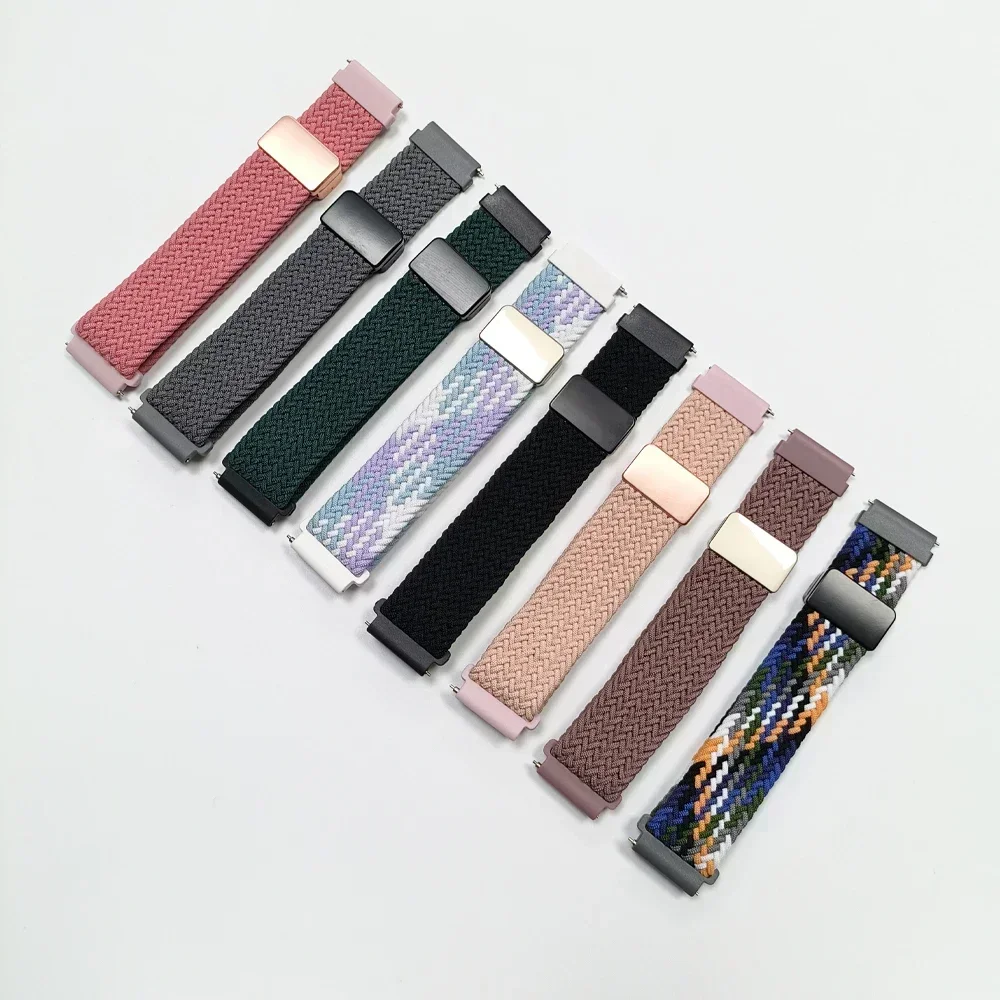 Magnetic Braided Nylon Watch Band, 20mm/22mm Strap