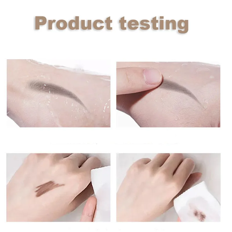 HAOZHUANG 5 Color Eyebrow Pencil Fog Feeling Hard Core Brown Black Soft Brush Wood Machete Eyebrow Enhance Wholesale Free ship 4