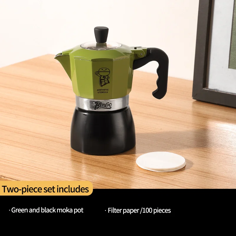 طقم موقد كهربائي بينكو موكا بوت مزدوج الصمام، وعاء...