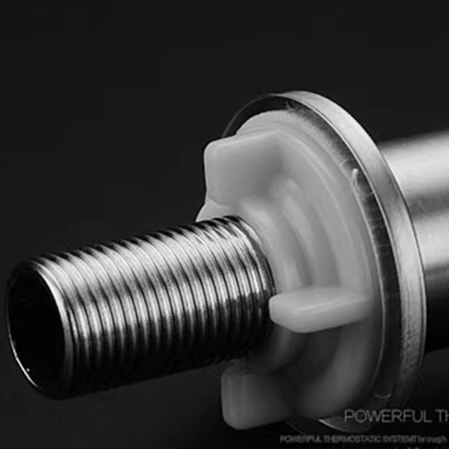 ก๊อกน้ำอ่างล้างหน้า สแตนเลส 304 ก๊อกน้ำเย็นเดี่ยว สีดำเงิน ติดตั้งบนเคาน์เตอร์ แบบยืดและยกสูง 2