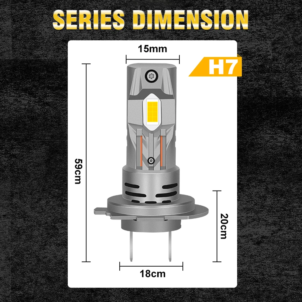 320000LM H7 LED Headlights Canbus No Error 620W 6500K H7 Car Headlight Bulb 12V 24V Truck