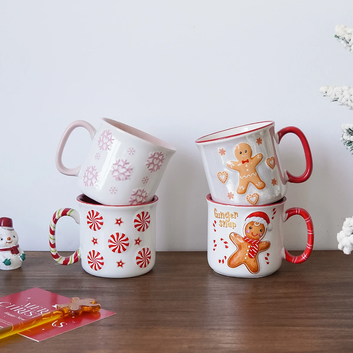Gingerbread Man Ceramic Mug 4